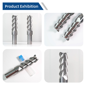 Mata mesin <span class=keywords><strong>Router</strong></span> CNC kustom mata bor ujung Tungsten karbida 4-seruling pemotong penggilingan logam campuran untuk dukungan aluminium ODM & OEM - Product Image 2