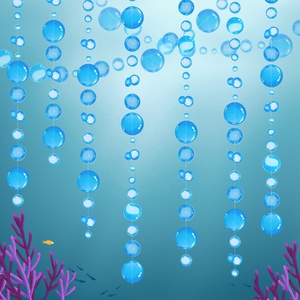 Bong Bóng Vòng Hoa dưới nước Bong Bóng Treo <span class=keywords><strong>Streamer</strong></span> dưới biển bong bóng trắng vòng hoa cho ít trang trí bên Nàng Tiên Cá - Product Image 5