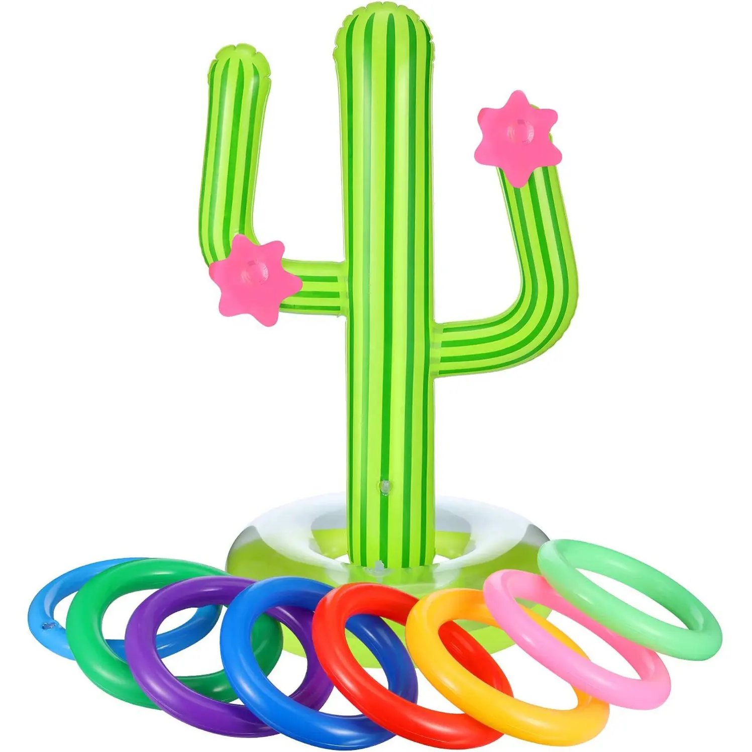 Opblaasbare Ring Toss Game Set Zwembad Speelgoed Sport Accessoires Feestartikelen Voor Kids Volwassenen Familie