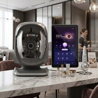Analyseur de diagnostic cutané 3D portable à IA, scanner facial, miroir magique, appareil d'analyse de la peau