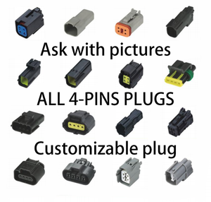 Connettore Impermeabile a Quattro Fori per Veicoli Elettrici, Presa Automobilistica a 4 Pin, Accessori per Cavi Auto - Product Image 1