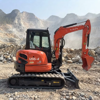 Mini-excavatrice hydraulique d'occasion U55 de 5 tonnes d'origine japonaise
