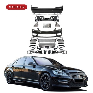 กันชนรถยนต์ <span class=keywords><strong>W221</strong></span> PP สำหรับรถยนต์ <span class=keywords><strong>S</strong></span>-<span class=keywords><strong>Class</strong></span> ปี 2009-2013 รุ่น S550 S500 S350 แปลงเป็นชุดแต่ง S63 AMG ดีไซน์ Body Kits สำหรับ <span class=keywords><strong>W221</strong></span> <span class=keywords><strong>Facelift</strong></span> - Product Image 1