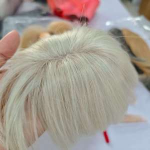 Russian Human Hair Body Wave Water Wave Toupee for Women <strong>Silk</strong> <strong>Base</strong> Virgin <strong>Closure</strong> Right Design for Salon or Hair Loss - Product Image 3