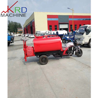 Arroseur à essence à trois roues Suppresseur de poussière multifonctionnel Canon à brouillard d'eau Véhicule mobile d'irrigation pour le jardinage