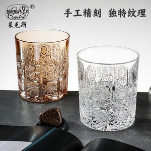 Crystal Whiskey Glass 301-400ml Hand Carved Gift Set For Business Occasions - Product Image 4