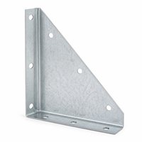 Support d'angle triangulaire en tôle pour pliage et poinçonnage, pour la stabilité des meubles, des armoires et des étagères, quincaillerie de support