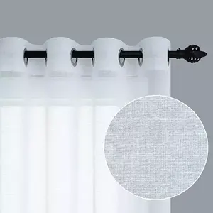 Rideau en organza Carla Depot 250x280 cm translucide avec anneaux, lot de 2, style minimaliste - Product Image 6