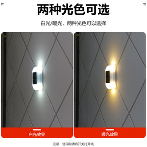 Lampe murale solaire LED 12V, angle de faisceau de 20 degrés, étanche, pour extérieur, jardin, patio, éclairage décoratif - Product Image 3