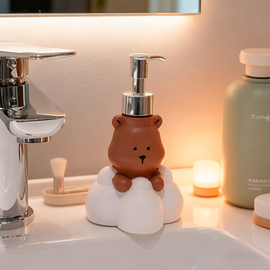 Distributeur de savon <span class=keywords><strong>liquide</strong></span> Cloud Bear, pour la maison, l'hôtel, la salle de bain, flacon élégant à pompe pour le lavage des mains et du corps - Product Image 1