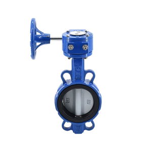 Çin Malı Manuel Yüksek Sıcaklık Yumuşak Sızdırmazlık PN16 304s 304L Wafer Tip Şaftlı Dökme Demir Kelebek Vana (Su İçin) - Product Image 5