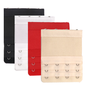 Riutilizzabile 3 file <span class=keywords><strong>4</strong></span> ganci reggiseno Extender Clip Extension Clasp Women Strap Extender strumento per cucire cintura con fibbia regolabile - Product Image 2