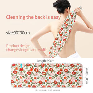 ผ้าขนหนูอาบน้ำหนาสองด้านยาวทรายหยาบแบบดึงกลับแถบ - Product Image 5