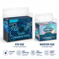 Boîte de présentation PET Elite Trainer Box pour le jeu de cartes à collectionner PKMN TCG, collection Ultra Premium, boîte de boosters, étui en plastique ETB
