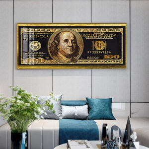 Modern Money Art Dollar Canvas Painting banconota <span class=keywords><strong>Poster</strong></span> Picture Inspirational Style Wall Art <span class=keywords><strong>per</strong></span> <span class=keywords><strong>ufficio</strong></span> e casa - Product Image 4