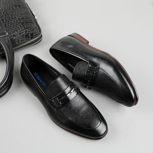 Chaussures habillées pour hommes de haute qualité - Mocassins en cuir véritable durables fabriqués à la main, augmentant la taille, antidérapants, pour l'automne, mariage - Product Image 6