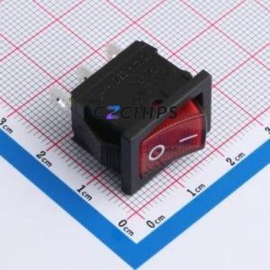RT-S01-113-L4LBR Rocker Switch Through hole Component (THT),P=7mm Switch 21mm 15mm Concave Bend Red - Product Image 1