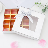 Boîte de papier d'emballage de chocolat de luxe de nouveau design de logo personnalisé pour cadeau bonbons dessert doux faveurs de mariage truffe