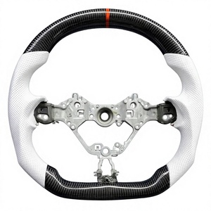 Volante Deportivo de Fibra de Carbono Forjado con Base Plana para Toyota 86 <span class=keywords><strong>GT86</strong></span> ZN6 2013-2020 Subaru BRZ FR-S, Mejora de Rendimiento - Product Image 3