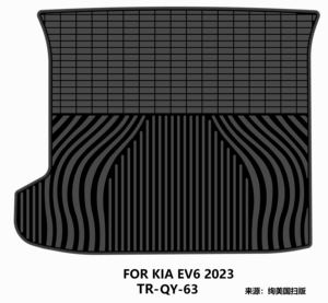 Tapis de <span class=keywords><strong>coffre</strong></span> accessoire intérieur de voiture Durable étanche 2D Latex tapis de <span class=keywords><strong>coffre</strong></span> ajustement parfait pour <span class=keywords><strong>KIA</strong></span> <span class=keywords><strong>EV6</strong></span> 2023 - Product Image 1