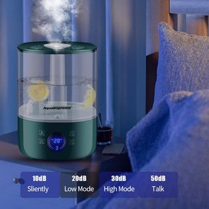 4.5L Large Capacity Ultrasonic Cool Mist Humidifier Quiet Adjustable Mist Smart-Touch Screen Air Humidifier for <b>Home</b> Desk - Product Image 5