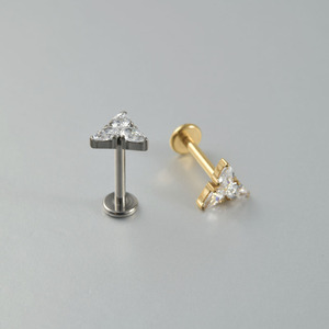 Joyería de Piercing con Zirconia Cúbica de 16G con Parte Trasera Plana para Tragus, Hélix, Concha, <span class=keywords><strong>Medusa</strong></span>, Labio, Labret, Cartílago, <span class=keywords><strong>Pendiente</strong></span> para Mujeres y Hombres - Product Image 3