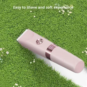 Épilateur électrique double tête transfrontalier 2-en-1 pour <span class=keywords><strong>femme</strong></span>, <span class=keywords><strong>tondeuse</strong></span> <span class=keywords><strong>intime</strong></span> multifonctionnelle avec écran numérique, céramique lavable - Product Image 4