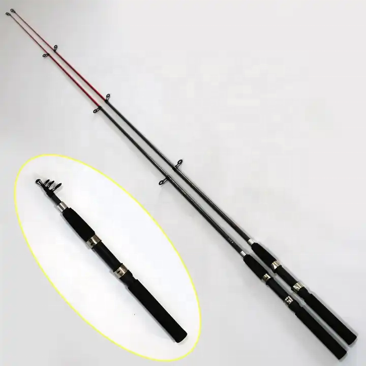 Telescopic Fishing Rod Ready To Ship Lure Fishing Rod 1.8m Cheapest Price Fiberglass Material