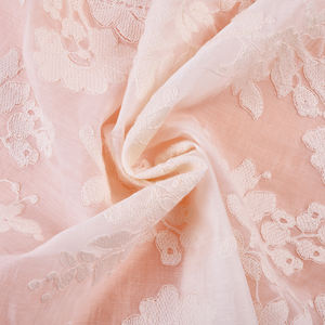 Текстильная ткань белая вышивка швейцарские шифоновые петельки 100% хлопок вышивка ткань женская одежда египетская хлопчатобумажная ткань - Product Image 2