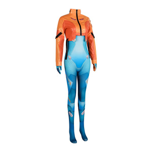 Traje de Cosplay de Overwatch Juno, Chaqueta Naranja, Traje Azul, Disfraz de Anime - Product Image 2