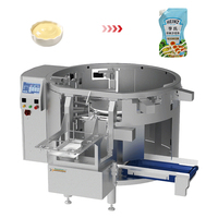 Machine d'emballage automatique GDS350B-08 pour le remplissage et le bouchage de sachets préformés à bec verseur, idéale pour les sauces et les pâtes, type Doypack