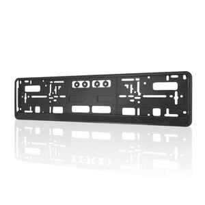 License Plate Frame,Euro Standard ABS <b>Plastic</b> License Plate Frame for Ecuador - Customizable Logo <b>Strip</b> - Product Image 1