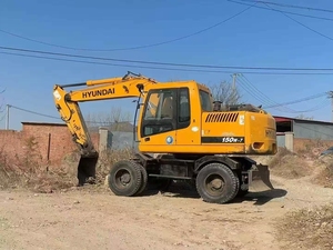 Machinerie de construction d'occasion, excavatrice sur roues Hyundai 150w-7, excavatrice sur roues d'occasion de 15 tonnes, Hyundai 150w-7 - Product Image 4