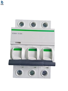 iC65N 3P D20A เบรกเกอร์วงจรขนาดเล็ก MCB 6kA ความสามารถในการตัดวงจร 3 ขั้ว แบบ D Curve สวิตช์อากาศอุตสาหกรรม - Product Image 1
