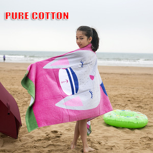 Toalla de Baño Rectangular de Algodón Grueso con Diseño de Dibujos Animados, Estilo Europeo Americano, Estampada, de Terciopelo Cortado, para Adultos y Niños, Tamaño Grande, para <span class=keywords><strong>Playa</strong></span> - Product Image 3