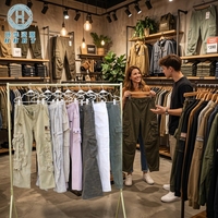 Pantalon cargo tendance HHRT multi-poches, styles et tailles mixtes homme/femme, vente en gros directe d'usine à prix réduit