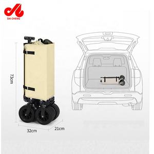 हॉट सेल गार्डन कार्ट फोल्डेबल कैरी ट्रॉली कैंपिंग बीच आउटडोर उपयोगिता शिविर वैगन के लिए तह - Product Image 4