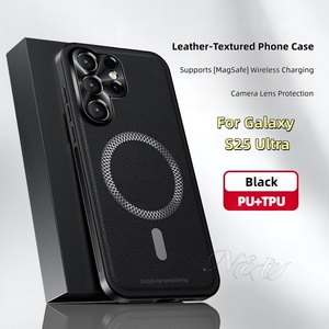 Étui de téléphone magnétique en cuir PU de luxe pour <span class=keywords><strong>Samsung</strong></span> S25 S24 S23 Ultra A16 A36 A55 A35 A15 Mobiles nouveau Design accessoires - Product Image 3