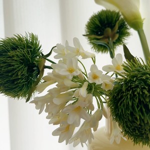 Flores Artificiales de Clavel Verde de 30cm-100cm de Altura, Flores de Simulación para Decoración del Hogar y Adornos de Sala de Estar - Product Image 3