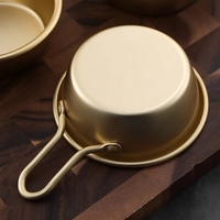 Bol en aluminium plaqué nickel-argent en gros pour Makgeolli, vin de riz coréen, ramen