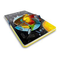 Livre pour enfants interactif à couverture rigide avec rabats et pages pop-up, impression personnalisée sur carton