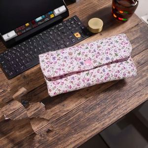 Floral Sunglasses Pouch Storage Bag Organizer Portable Quilted Snap Button <b>Eyeglasses</b> Case - Product Image 5