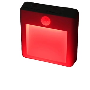 Pasillo Sensor de movimiento Lámparas de noche Enchufe Led Luz de noche Rojo Ámbar Sensor de movimiento Luz de noche - Product Image 1