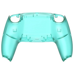 EXtremeRate Clear Emerald Green for <b>PS5</b> <b>Controller</b> Rear Shell Replacement Backplate Bottom <b>Case</b> Cover Back Housing - Product Image 1