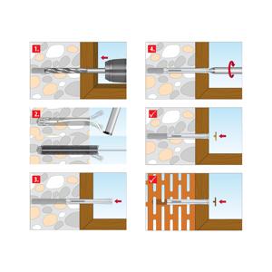 กรอบโลหะท็อกซ์ปลั๊กติดผนังหน้าต่าง10x152มม - Product Image 2