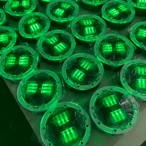 Feux de signalisation routière solaires à LED IP68 pour passage piéton, clignotants, en aluminium durable, prismatiques haute intensité - Product Image 1