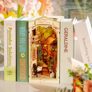 <span class=keywords><strong>Robotime</strong></span> Rolife Regalos de madera Rompecabezas de madera 3D TGB09 Esquina floral DIY Casa en miniatura Kit <span class=keywords><strong>Book</strong></span> Nook - Product Image 6