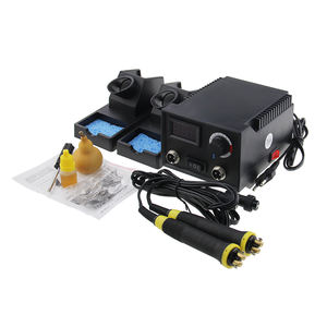 110V 220V écran LCD température réglable 100W Station <span class=keywords><strong>de</strong></span> Machine <span class=keywords><strong>de</strong></span> pyrographie bricolage artisanat Kit <span class=keywords><strong>de</strong></span> brûleur à <span class=keywords><strong>bois</strong></span> stylo outils 20 conseils - Product Image 2