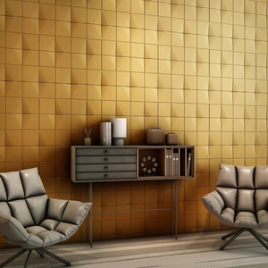 Autocollant mural 3D auto-adhésif durable pour <span class=keywords><strong>carrelage</strong></span> mural Home cinéma KTV Panneaux muraux intérieurs en mousse gaufrés en cuir - Product Image 1