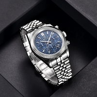 Montre chronographe de luxe pour homme Benyar S001, module de temps VD53, montre à quartz, Reloj Para Hombre